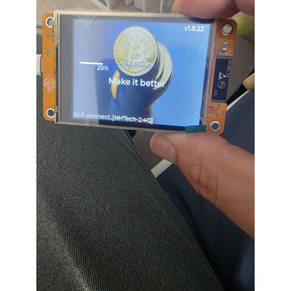 Upgraded For NerdMiner V2 Smart Display BTC Solo Miner Bitcoin Lottery Machine